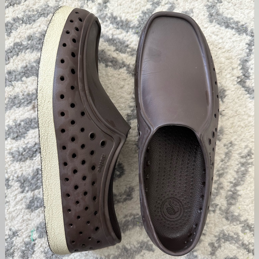 Men Native Shoes Size 8 Brown